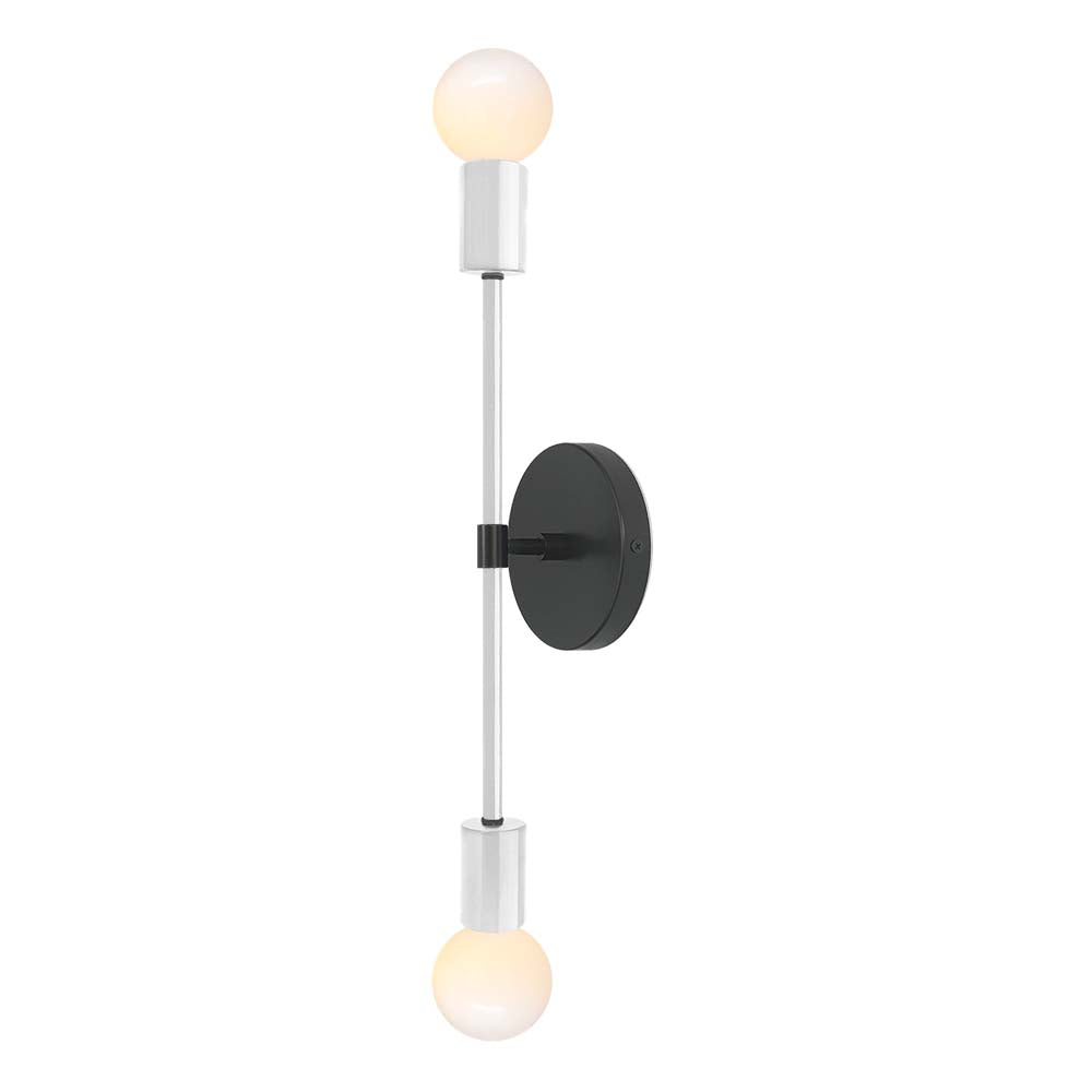 Black and white color Scepter sconce 18" Dutton Brown lighting