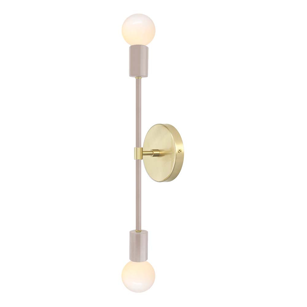 Brass and barely color Scepter sconce 18" Dutton Brown lighting