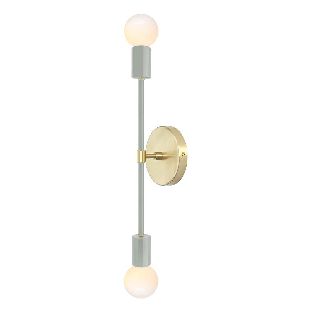 Brass and spa color Scepter sconce 18" Dutton Brown lighting