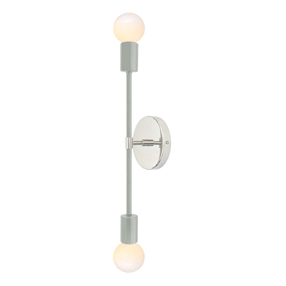 Nickel and spa color Scepter sconce 18" Dutton Brown lighting