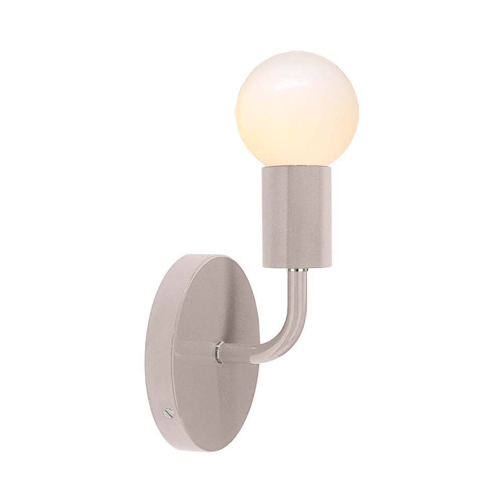 Nickel and barely color Snug sconce Dutton Brown lighting