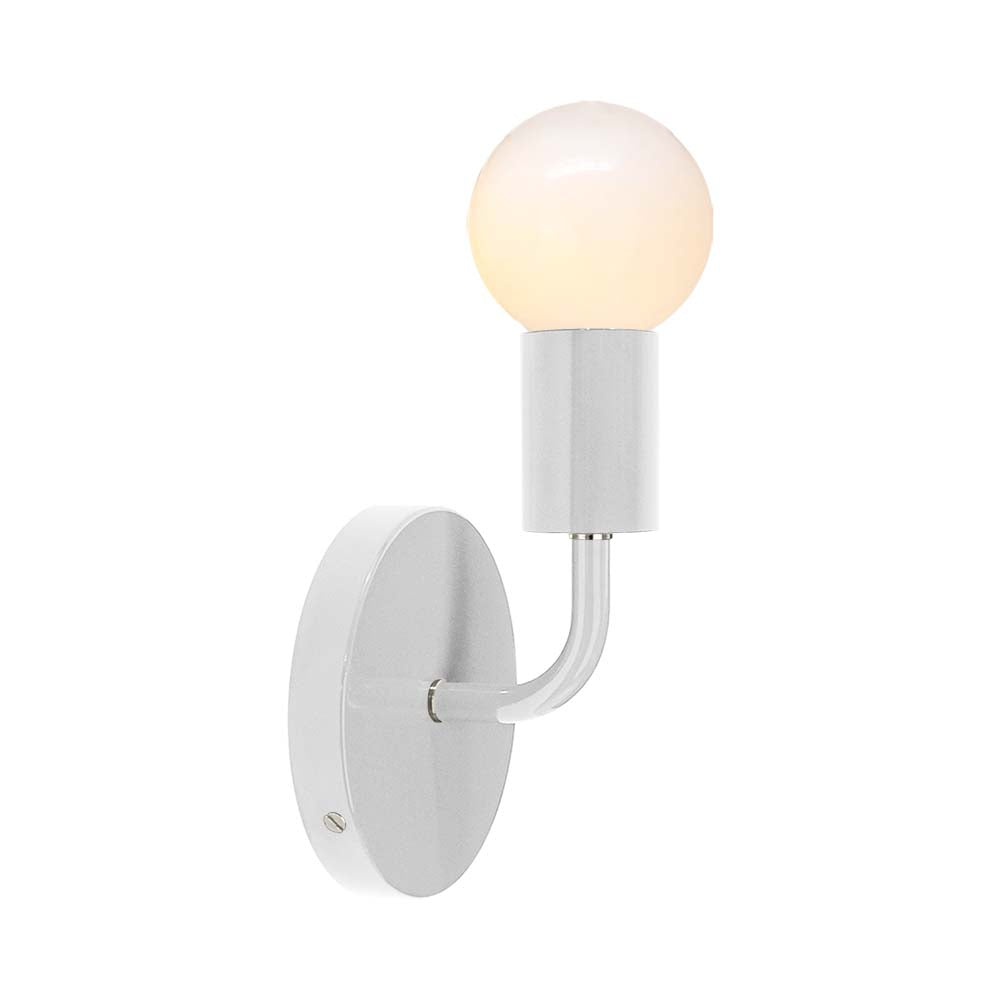 Nickel and chalk color Snug sconce Dutton Brown lighting