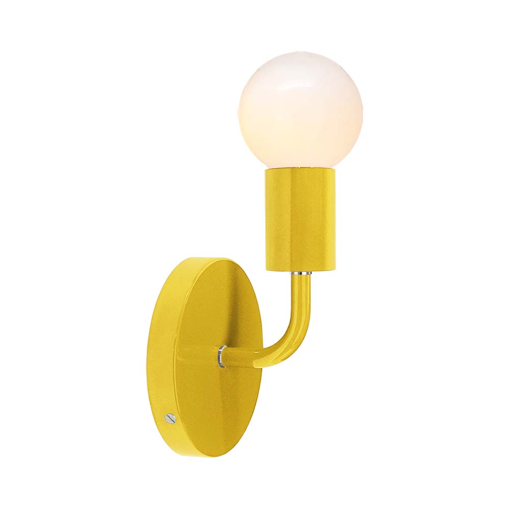 Nickel and ochre color Snug sconce Dutton Brown lighting