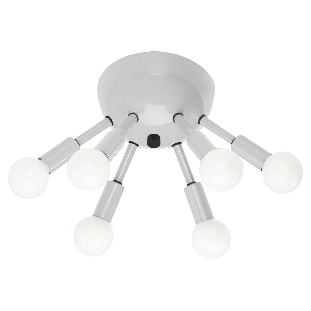 Black and chalk color Sputnik flush mount Dutton Brown lighting