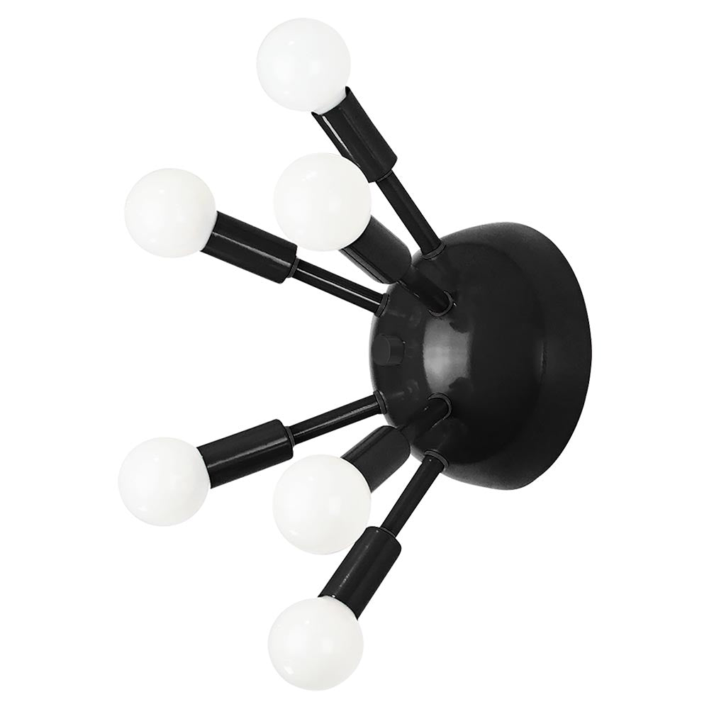 Black and black color Sputnik sconce Dutton Brown lighting