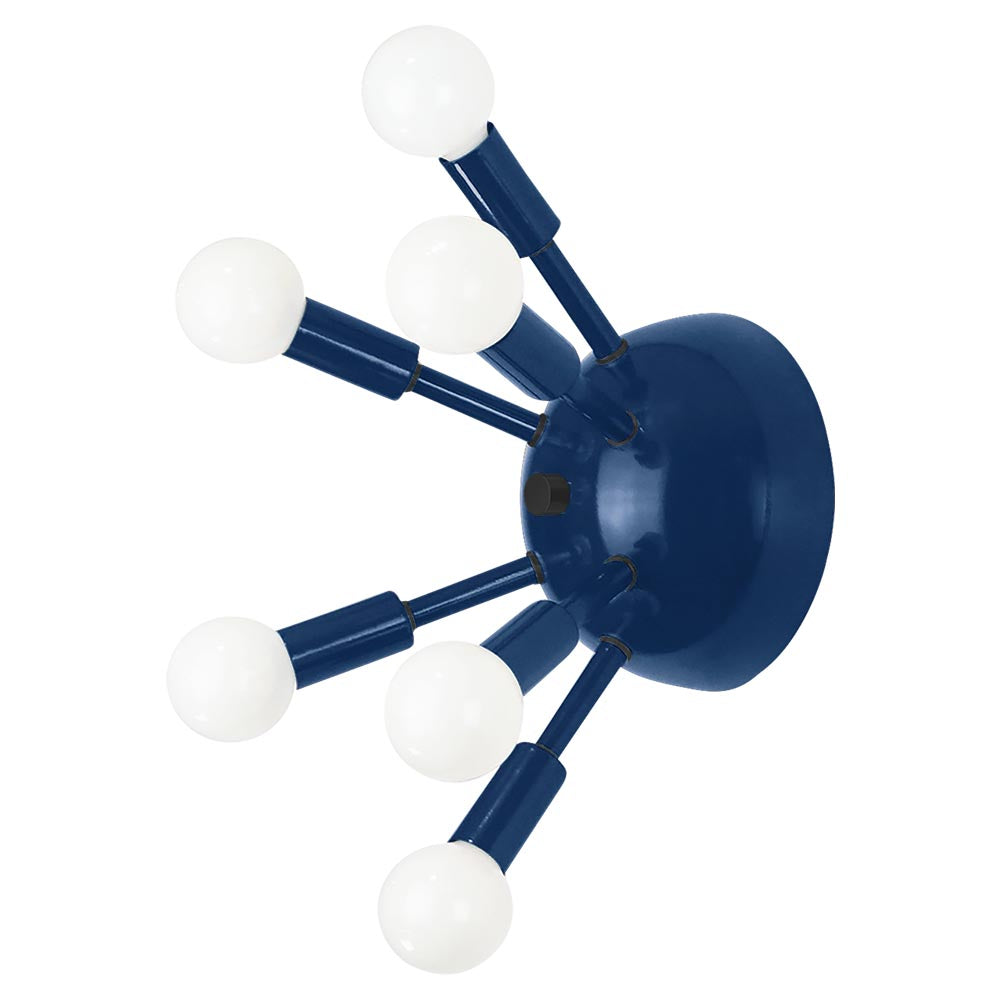 Black and cobalt color Sputnik sconce Dutton Brown lighting