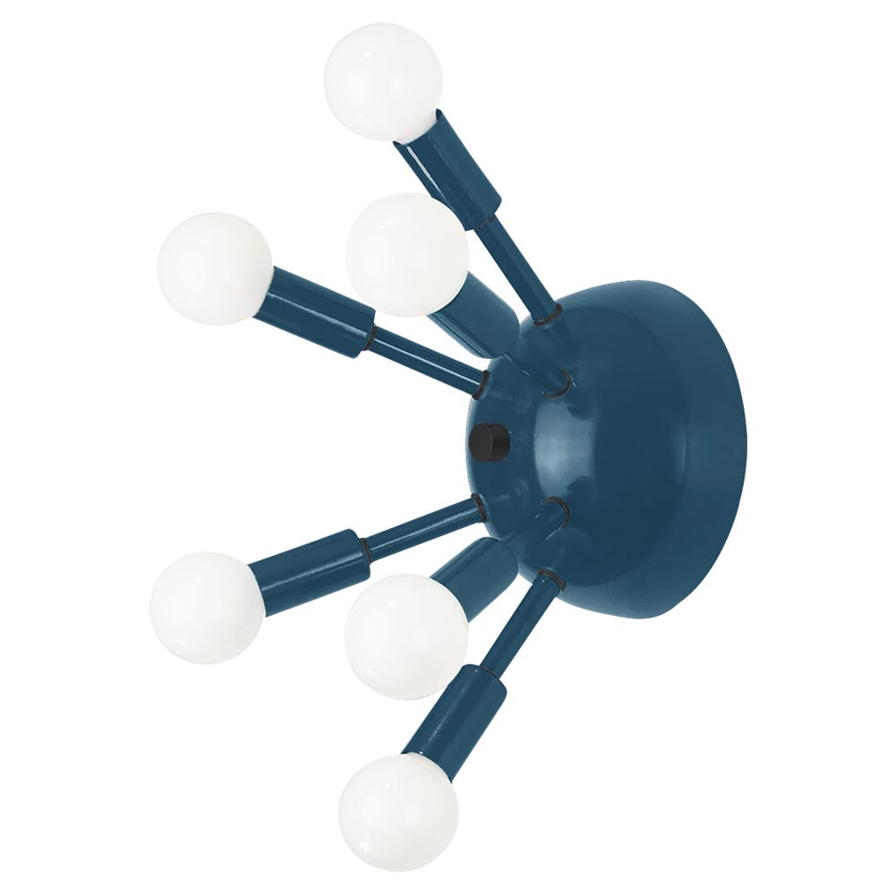 Black and slate blue color Sputnik sconce Dutton Brown lighting