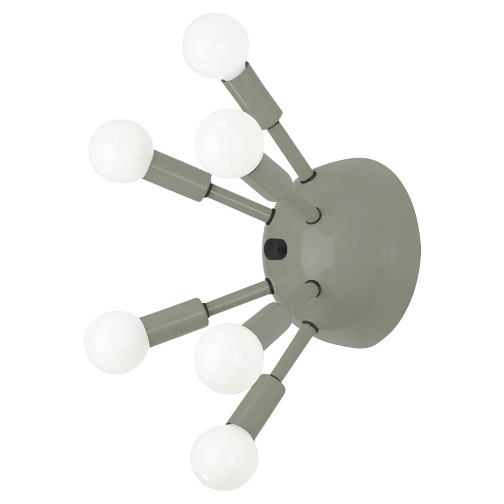Black and spa color Sputnik sconce Dutton Brown lighting