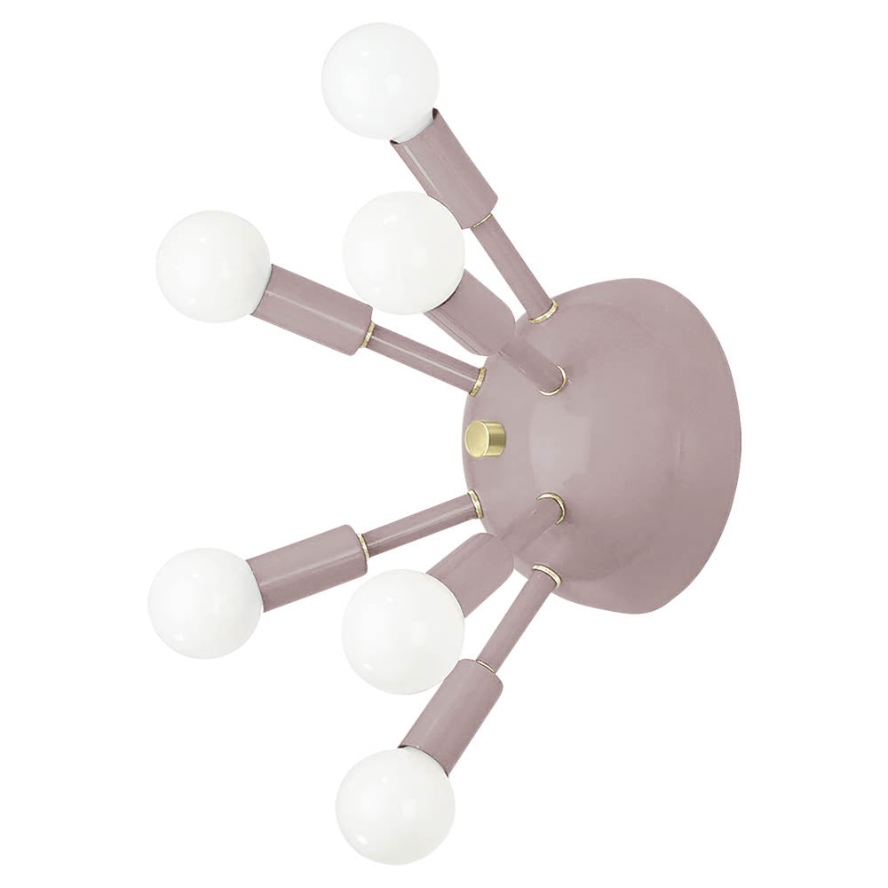 Brass and barely color Sputnik sconce Dutton Brown lighting