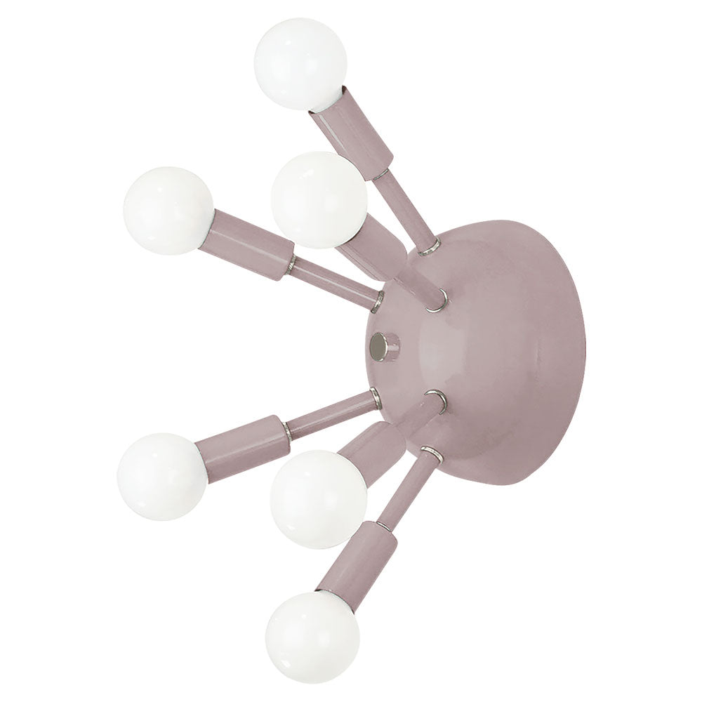 Nickel and barely color Sputnik sconce Dutton Brown lighting