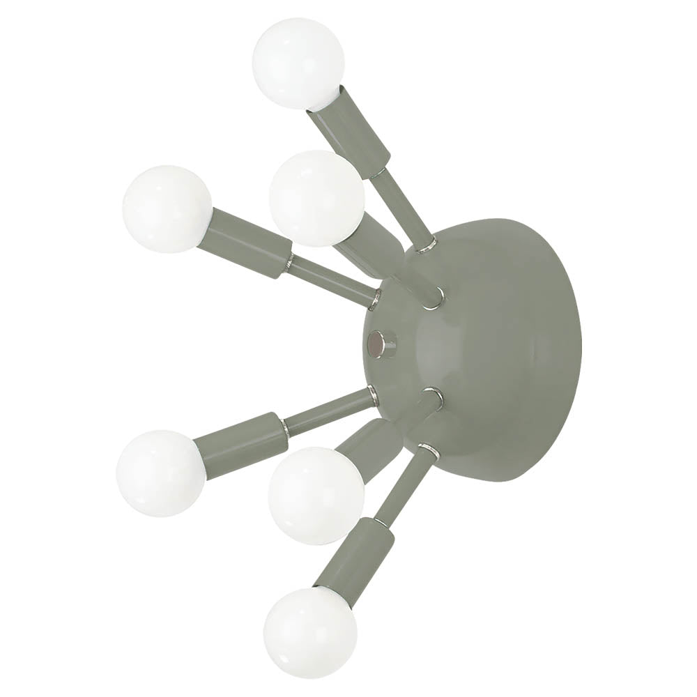 Nickel and spa color Sputnik sconce Dutton Brown lighting