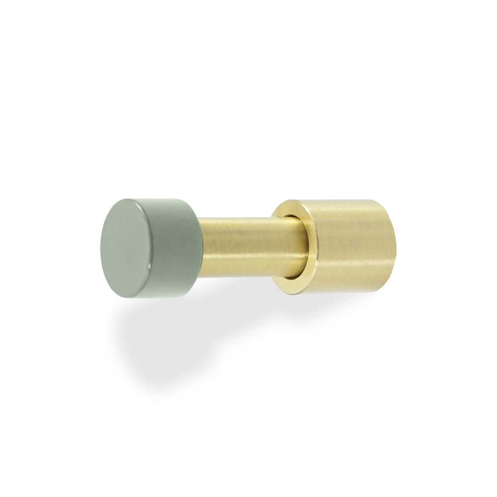 Brass and spa color Stud hook Dutton Brown hardware