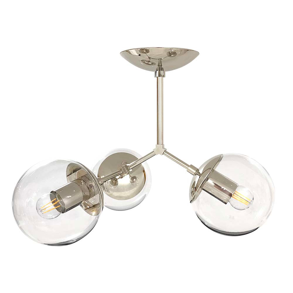 Nickel Supreme flush mount Dutton Brown lighting