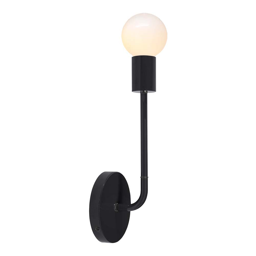 Black and black color Tall Snug sconce Dutton Brown lighting