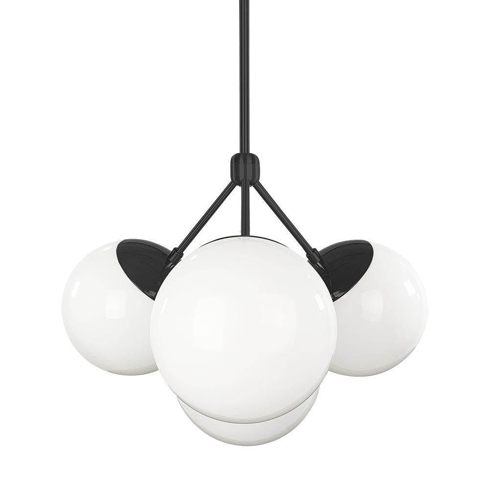 Black and black color Tetra chandelier Dutton Brown lighting