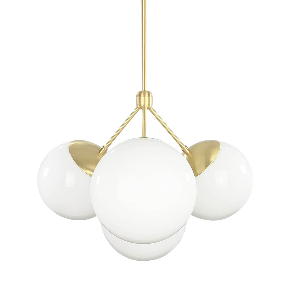 Brass Tetra chandelier Dutton Brown lighting