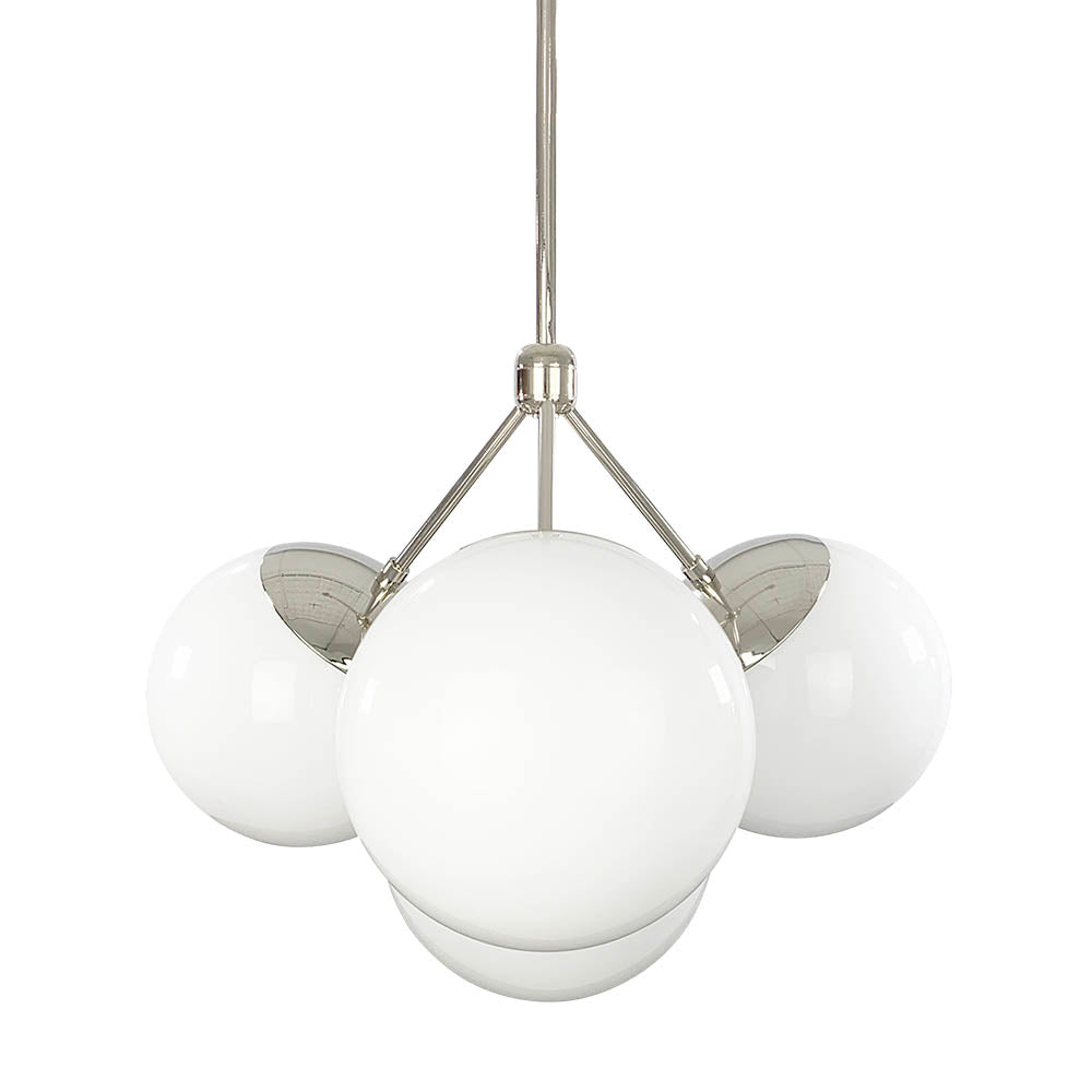 Nickel Tetra chandelier Dutton Brown lighting