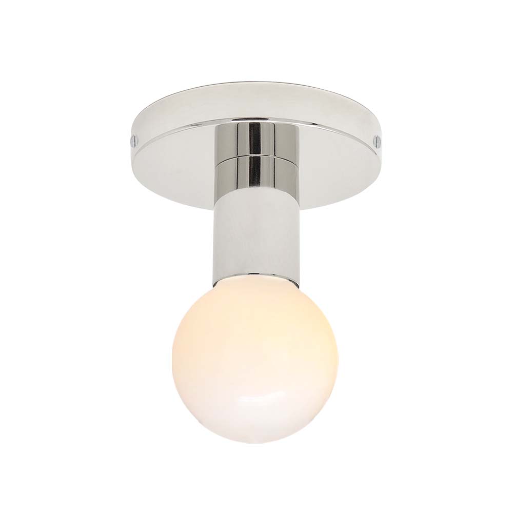 Nickel Twink flush mount Dutton Brown lighting