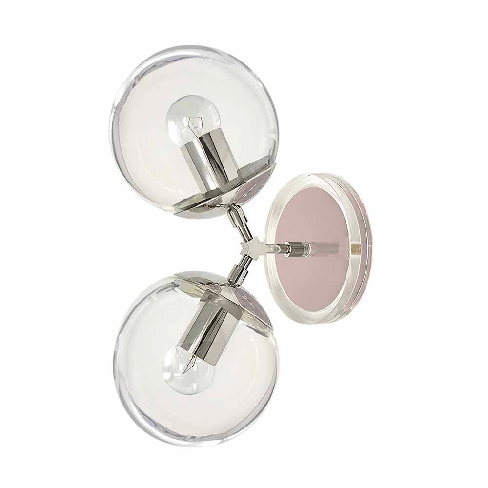 Nickel and barely color Visage sconce 6" Dutton Brown lighting