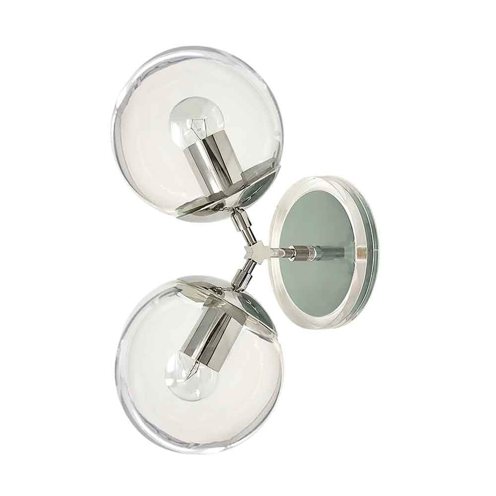 Nickel and spa color Visage sconce 6" Dutton Brown lighting